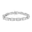14K White Gold Princess Cut Diamond Tennis Bracelet - 5.0 Cttw