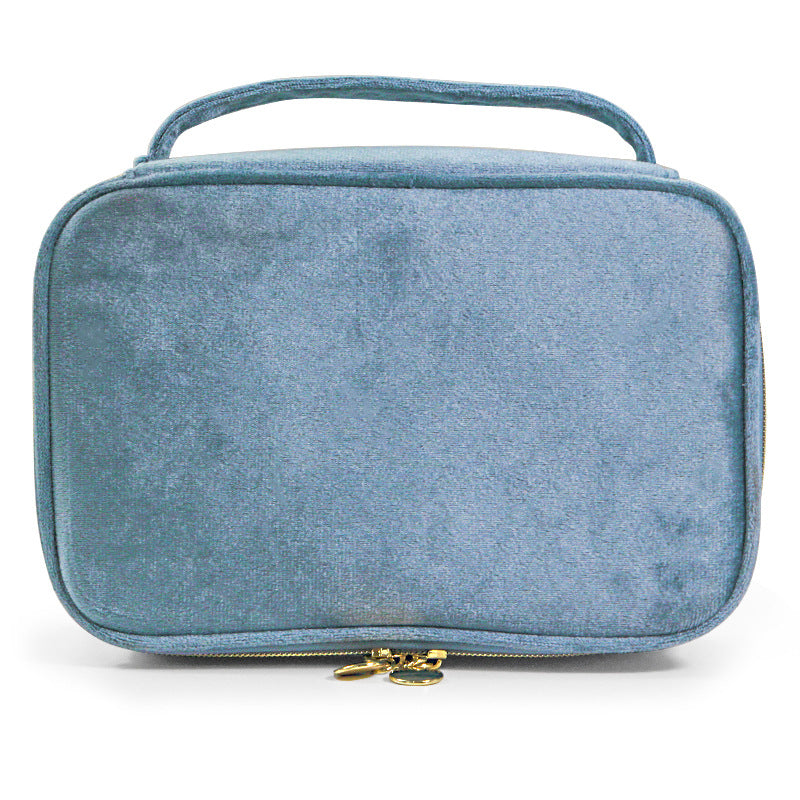 Sac à maquillage en flanelle - Portable et spacieux