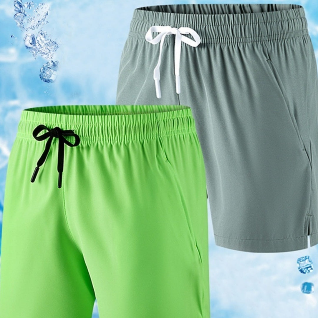 Men's Ice Silk Leisure Jogger Shorts