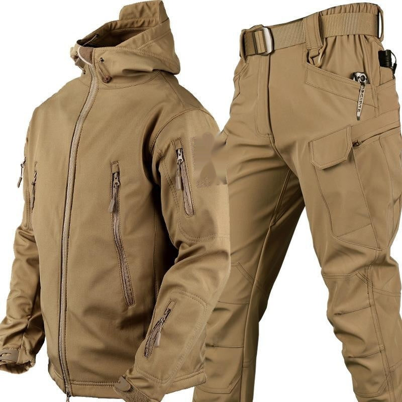 Outdoor Shark Skin Thermal Suit - Special Forces Camouflage