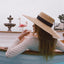 Seaside Sunshade Large Brim Flat Top Straw Sun Hat