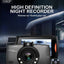 Cámara de tablero Full HD 1080P de 2.7'' con visión nocturna y sensor G