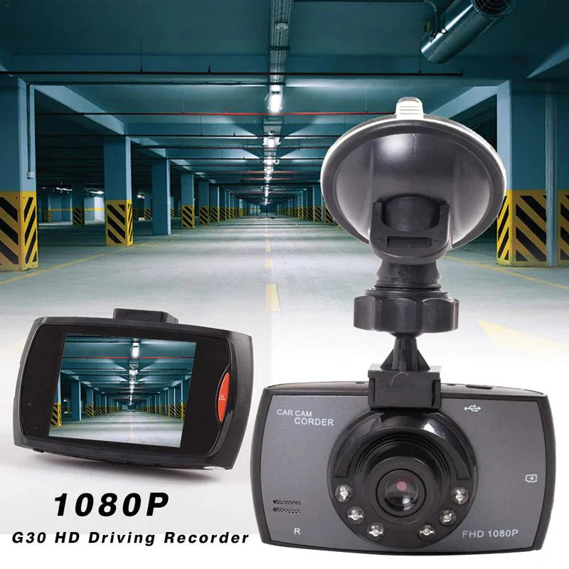 Cámara de tablero Full HD 1080P de 2.7'' con visión nocturna y sensor G