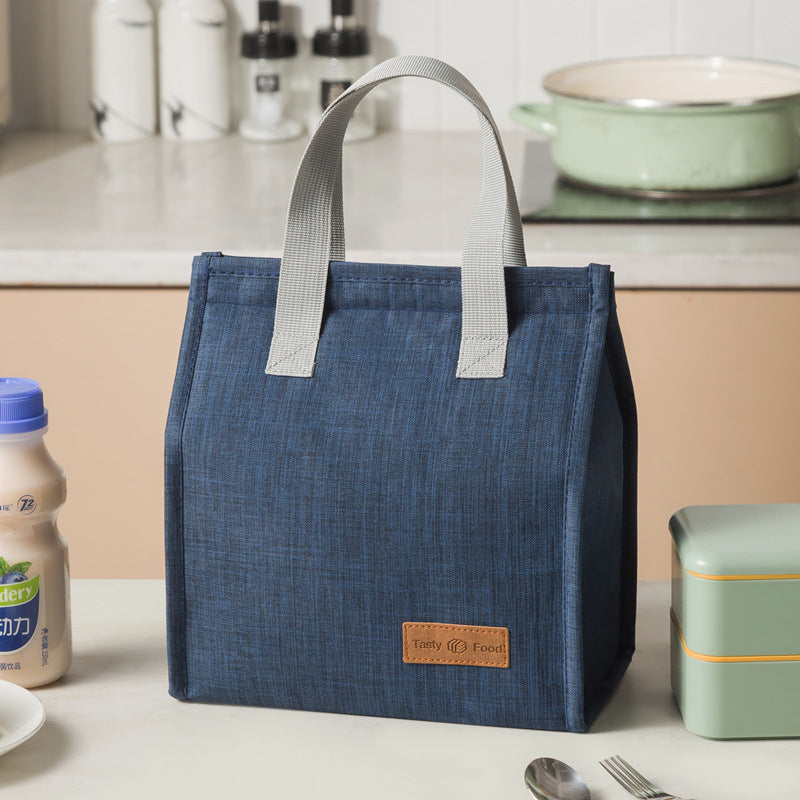 Fashionable and simple vertical large capacity portable insulated lunch bag - Korvel