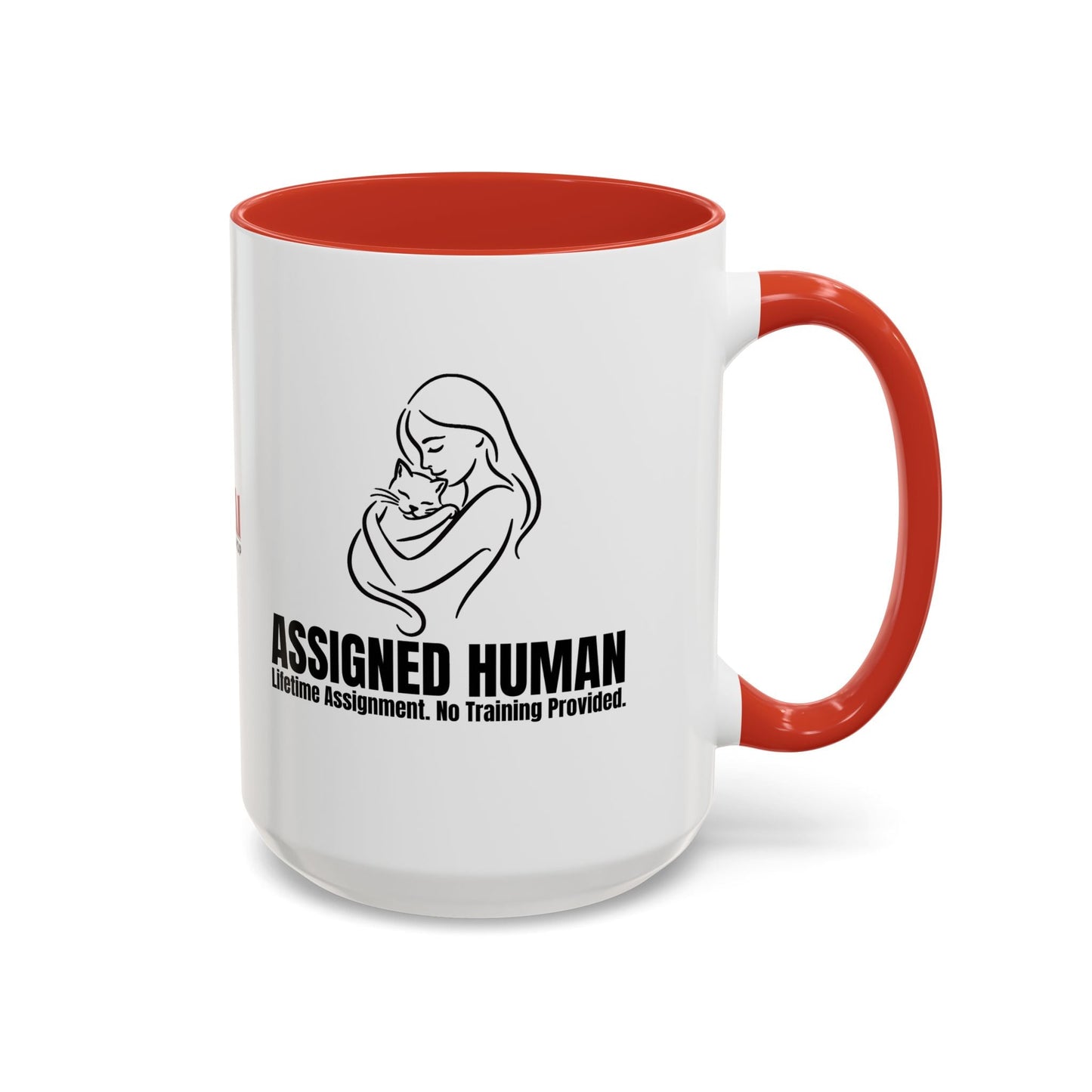 Assigned Human Mug – Cat Coffee Cup