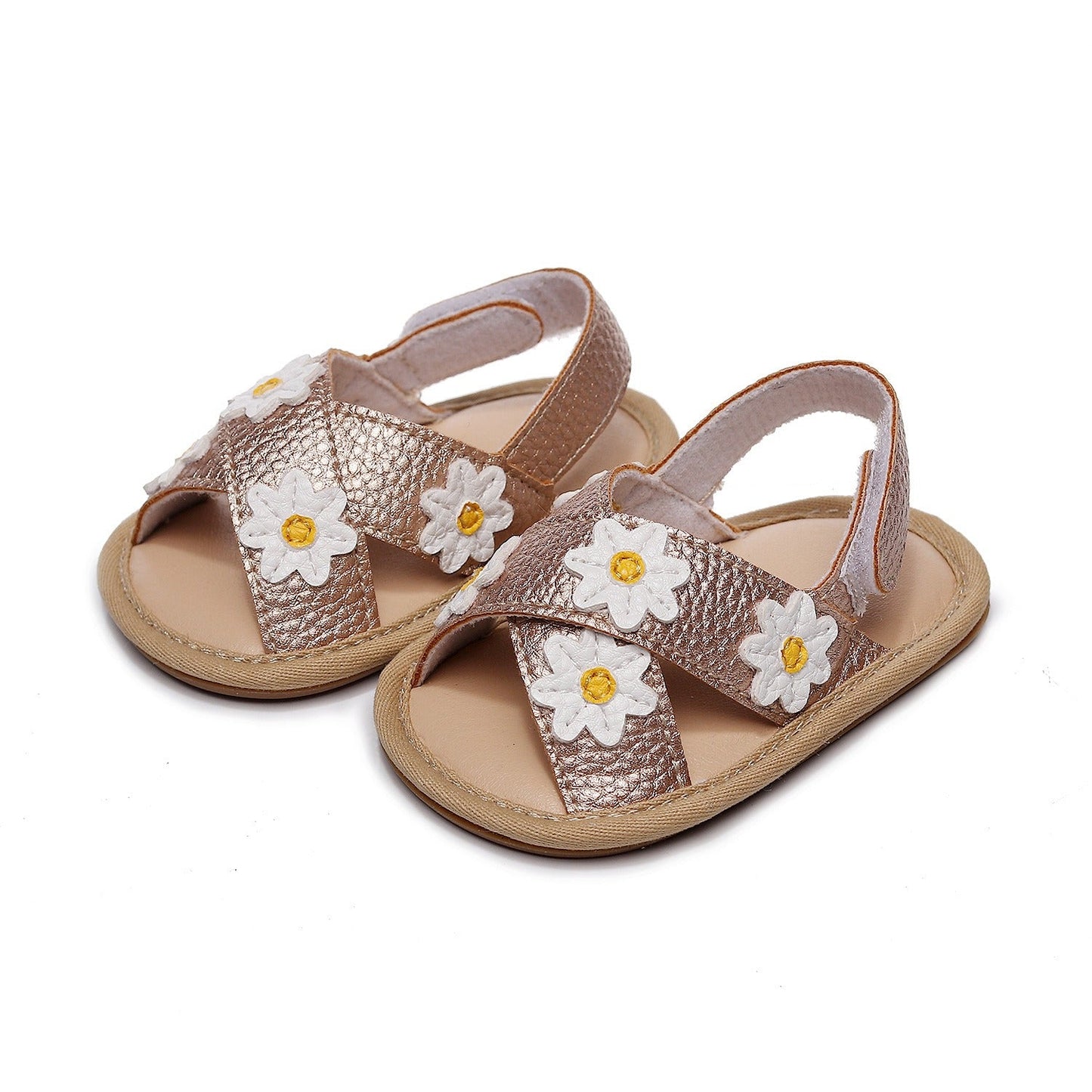Premium Cross Strap Flower Sandals for Kids