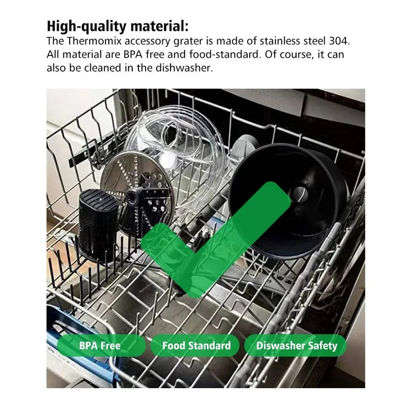 Food Cutter For Thermomix TM5 TM6  Chopper Vegetable Peeler Cooking Masher Slicing Shredding Multifunctional Fine Peeler Set - Korvel