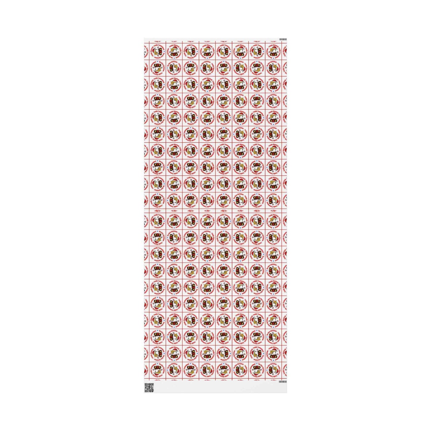 Papier d'emballage parodique de Noël patriotique