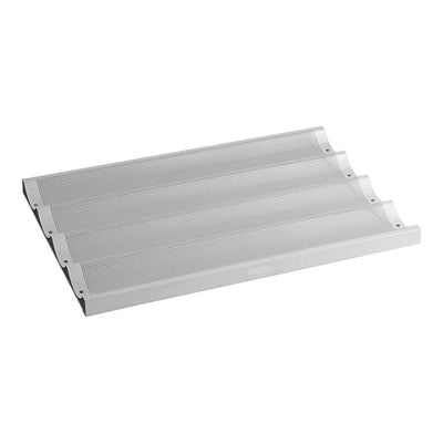 Premium Glazed Aluminum Baguette Pan - 4, 5, or 6 Loaf Options