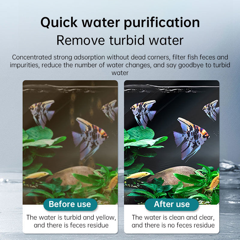 Multifunctional Aquarium Sponge Filter: Water Purifier, Pump, Wave Maker, with Suction Cup & Air Pump - Korvel