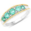 Bague en argent sterling avec émeraude zambienne et diamants de 0,75 carat
