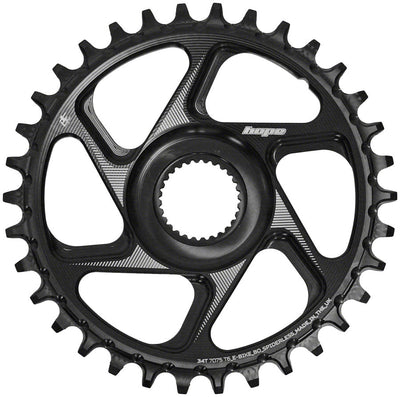 Hope Spiderless Chainring - 34T R22 para Motores Bosch eBike - Negro