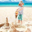 Outdoor family sand hopper with overflow – for beach sand play & garden irrigation. - Korvel