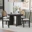 TREXM 5-Piece Retro Dining Set with Expandable Table & Chairs