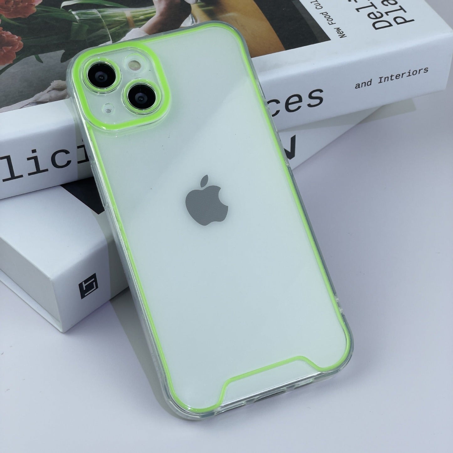 Suitable for iPhone 15 Promax luminous phone case Apple 13/12 transparent material silicone protective case - Korvel