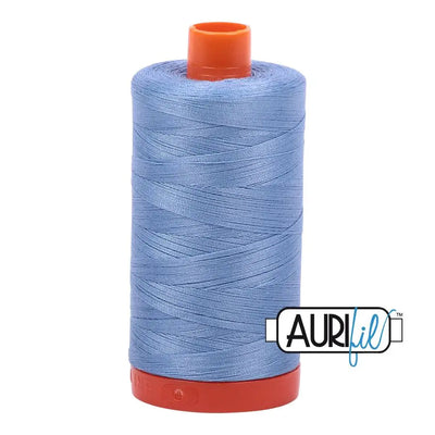 2720 Bleu Delft Clair Aurifil Coton 50wt Bobine Grande