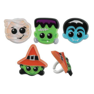 Halloween Characters Cupcake Ring - 12ct. - Korvel