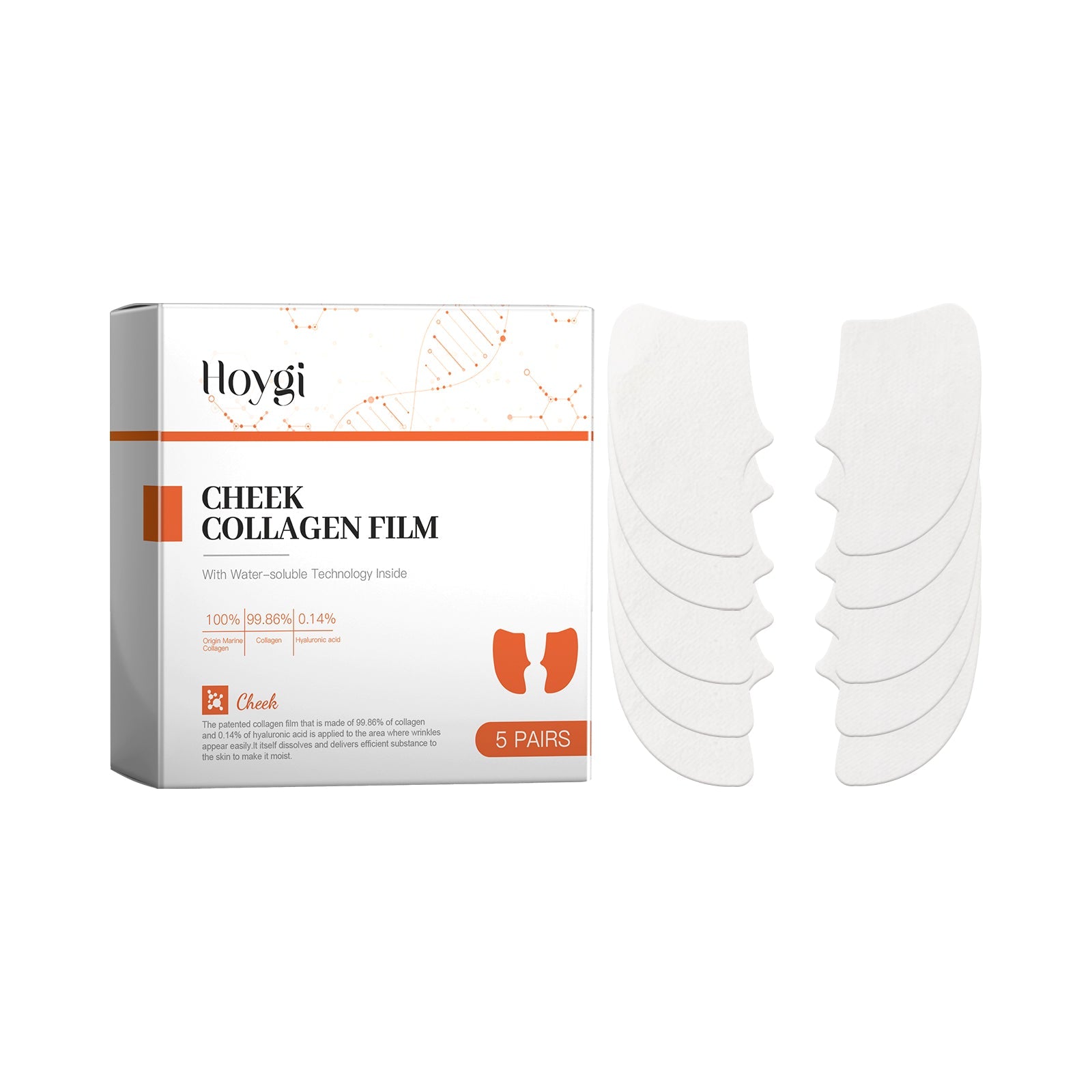 Hydrolyzed Collagen Patch Hoygi Collagen Patch Moisturizing Gentle Care Patch - Korvel