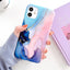 Coque de téléphone en marbre crack mat de luxe pour modèles d'iPhone