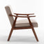 Mid-Century Modern Solid Wood Accent Chair