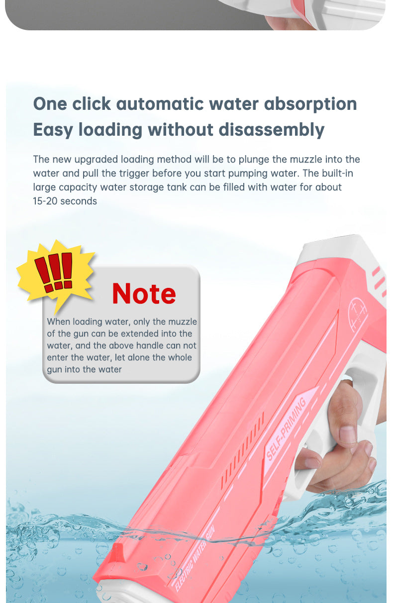 Electric Induction Water Gun Summer Outdoor Toys Automatic Pumping Gun Beach Swimming Pool Water Fight Children's Toy Gifts - Korvel