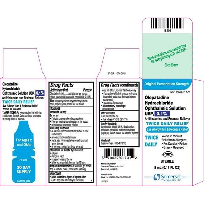 Olopatadine 0.1% Ophthalmic Solution for Eye Comfort