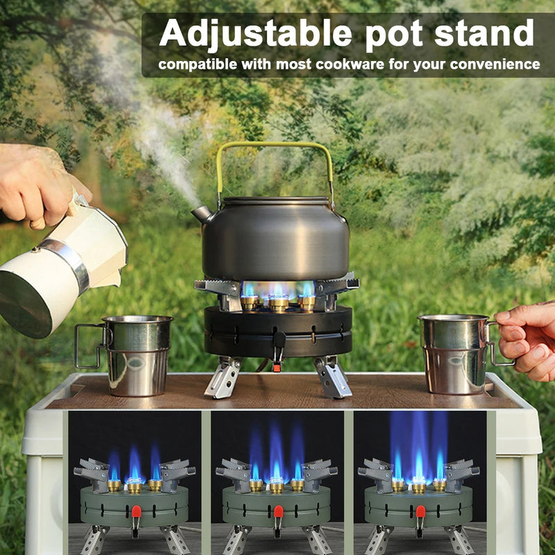High-Power Portable Foldable Gas Stove for Camping & Hiking
