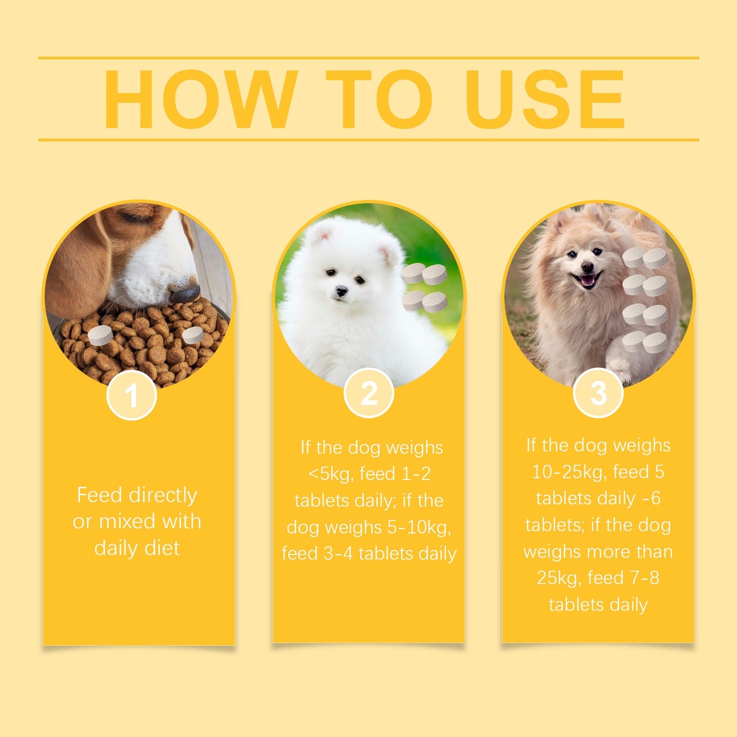Dog Multi-Dimensional Fish Oil Tablet Pet Dog Hair Care Moisturize Skin Care Pet Health - Korvel