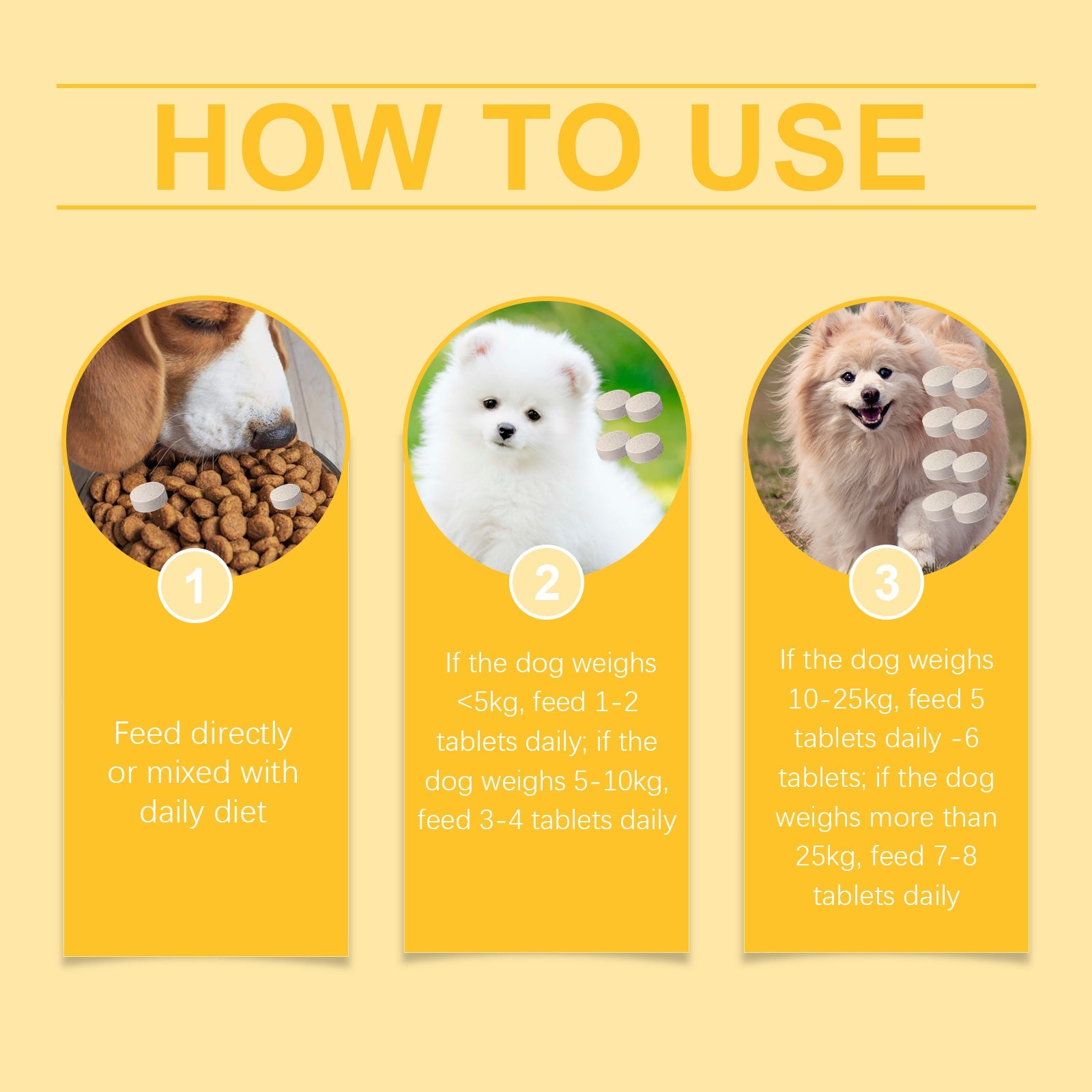 Dog Multi-Dimensional Fish Oil Tablet Pet Dog Hair Care Moisturize Skin Care Pet Health - Korvel