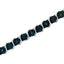 Pulsera de Tenis S-Link de Diamante Azul de Plata Esterlina .925 - 7.25"