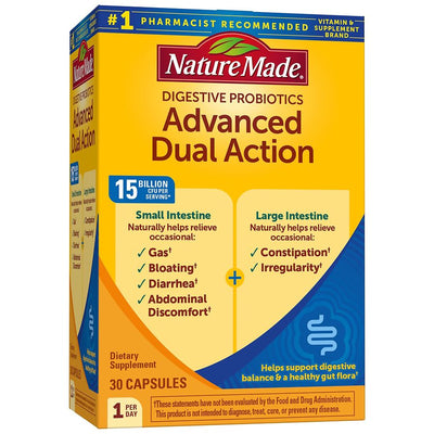 Nature Made Advanced Digestive Probiotics Capsules - 30ct