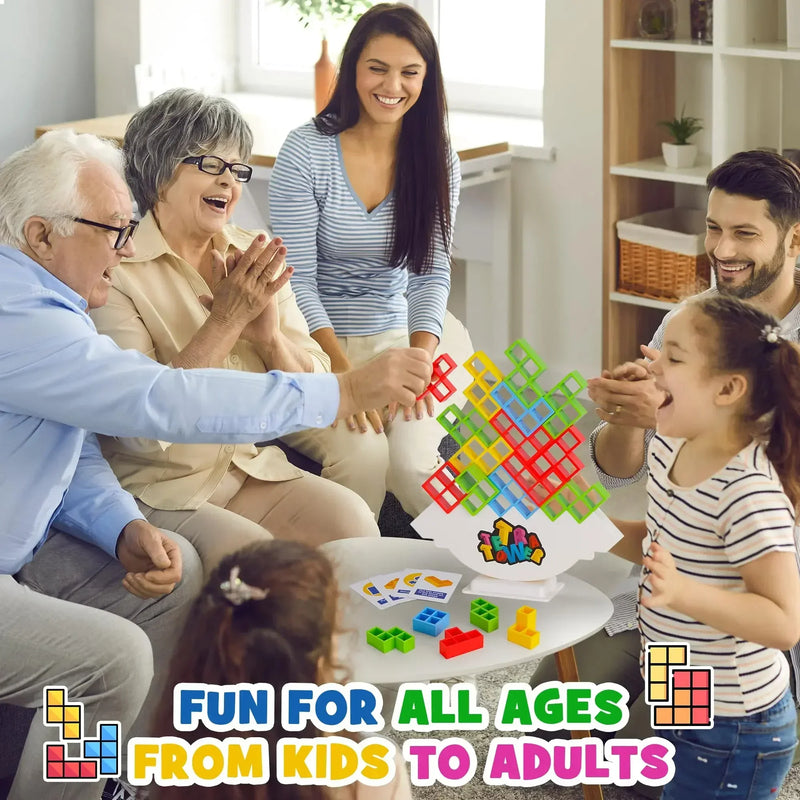 Tetra Tower Fun Balance Stacking Game for All Ages