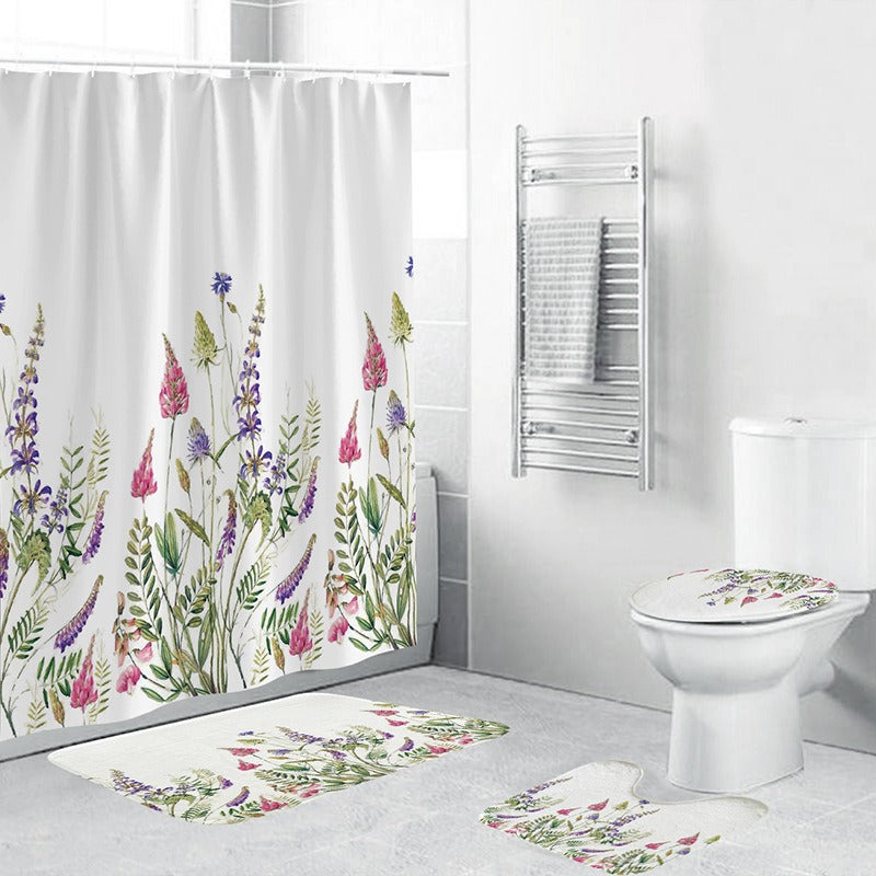 Bohemian Style 3D Digital Printing Polyester Waterproof and Mold Proof Shower Curtain Bathroom Shower Curtain - Korvel