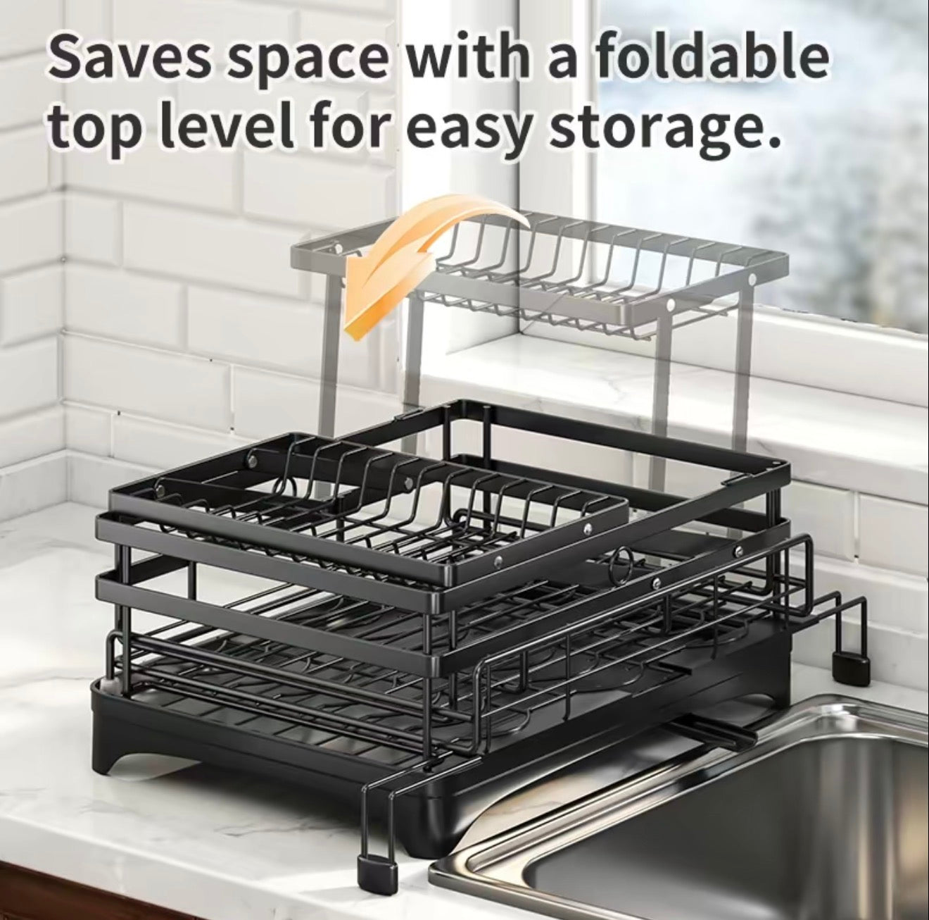 SpaceDry Foldable Dish Rack