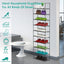 10-Tier Space-Saving Shoe Rack for 25-30 Pairs