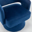 Swivel Barrel Chair, Velvet Accent Armchair 360 Degree Swivel Club Chair for Living Room Bedroom Reception Room - Korvel