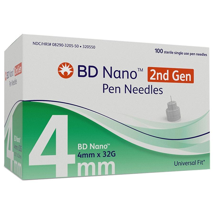 Agujas de pluma BD Nano 2ª Generación 32Gx4mm - 100 unidades