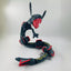 Dragon du ciel en peluche assis de 80 cm - Vert et Noir