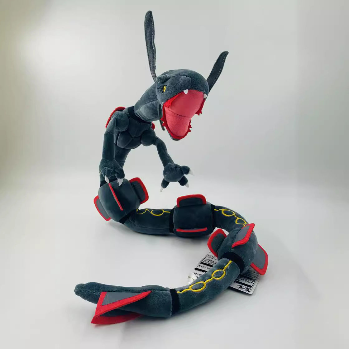 Dragon du ciel en peluche assis de 80 cm - Vert et Noir