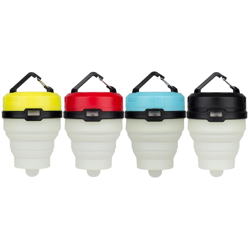 Retractable Camping Light LED Flashlight Portable Lantern 4 Modes Mini Hook Hanging TentEmergencyTorch Outdoor - Korvel
