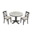 Orisfur 5 Pieces Dining Table and Chairs Set for 4 Persons Kitchen Room Solid Wood Table with 4 Chairs - Korvel