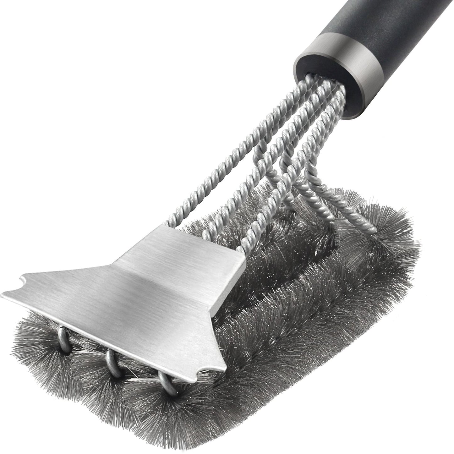 BBQ Grill Barbecue Kit Cleaning Brush Stainless Steel Kitchen Accessories Bristles Cleaning Brushes Cooking Tool Barbecue Gadget - Korvel