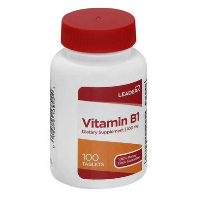 Leader® Vitamin B-1 100mg Tablets - 100 Count