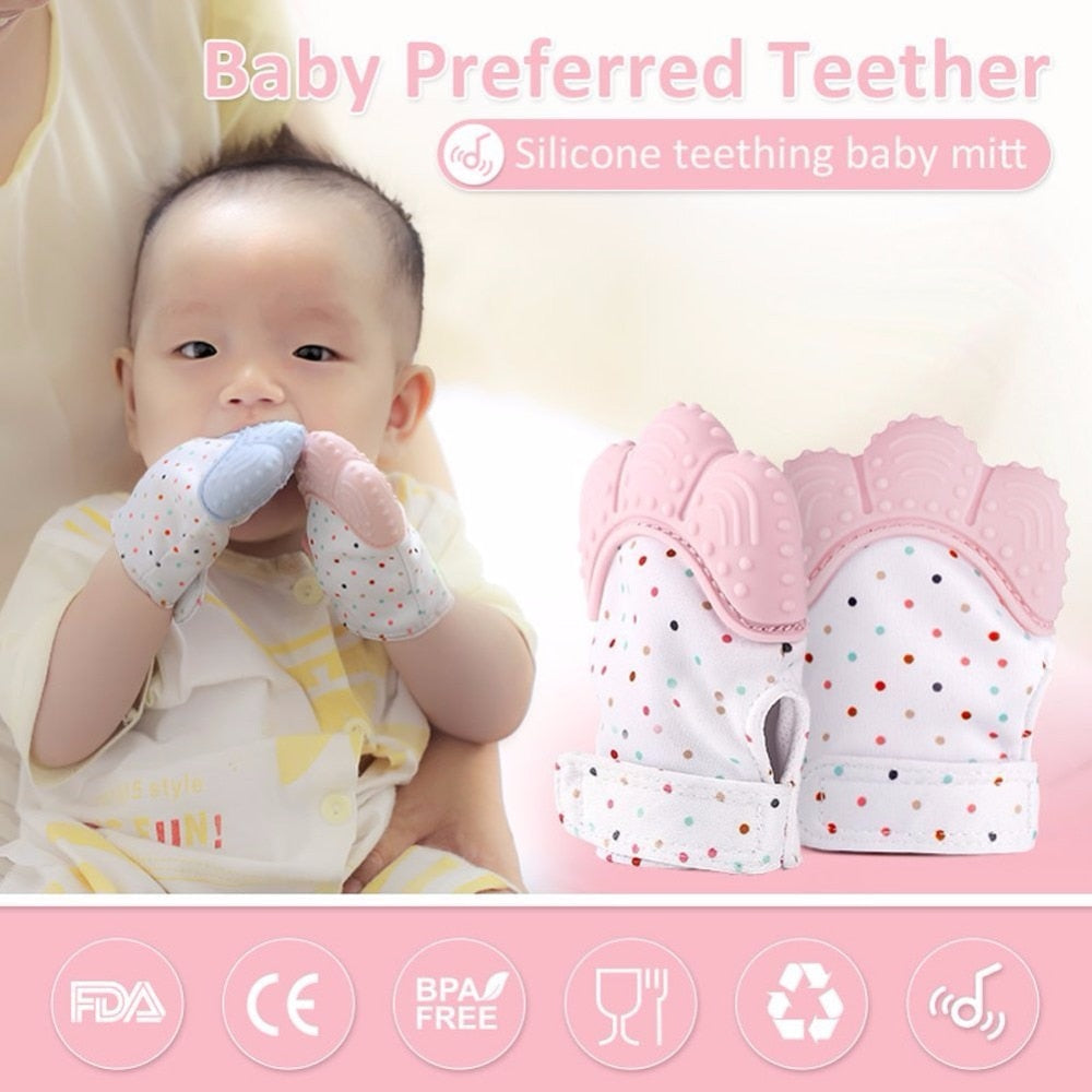 Silicone Teething Mitten for Newborns - Soft & Safe