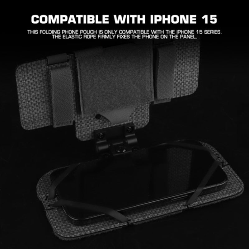 Tactical Phone Pouch, Molle, for Airsoft, Camping, Hunting. Foldable, for Phone & Map. - Korvel
