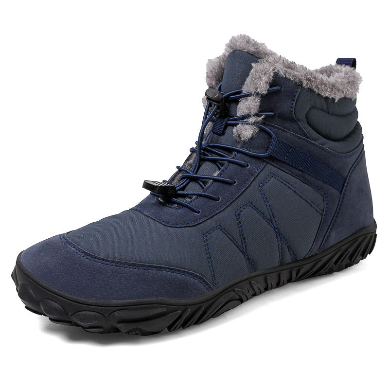Men's Waterproof Outdoor Snow Boots - Five-Finger Hiking Shoes