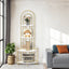 Gold 4-Tier Corner Bookshelf, Modern Style, Plant Stand with Metal Frame - Korvel