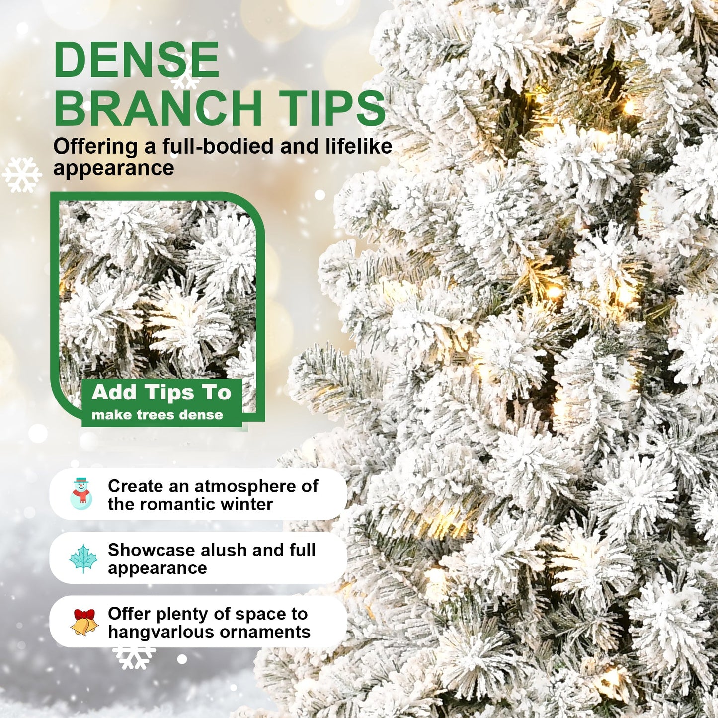 5FT PVC Memory Wire Christmas tree (With Light) - Korvel