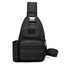 Tactical crossbody sling backpack. Has water bottle holder, MOLLE system, USB charging port. Ideal for travel and walks. Cp Camo - Korvel