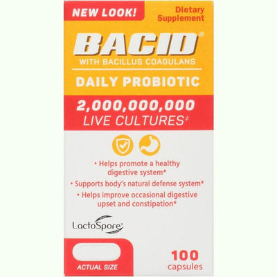 Bacid Capsules - Daily Probiotic with Bacillus Coagulans